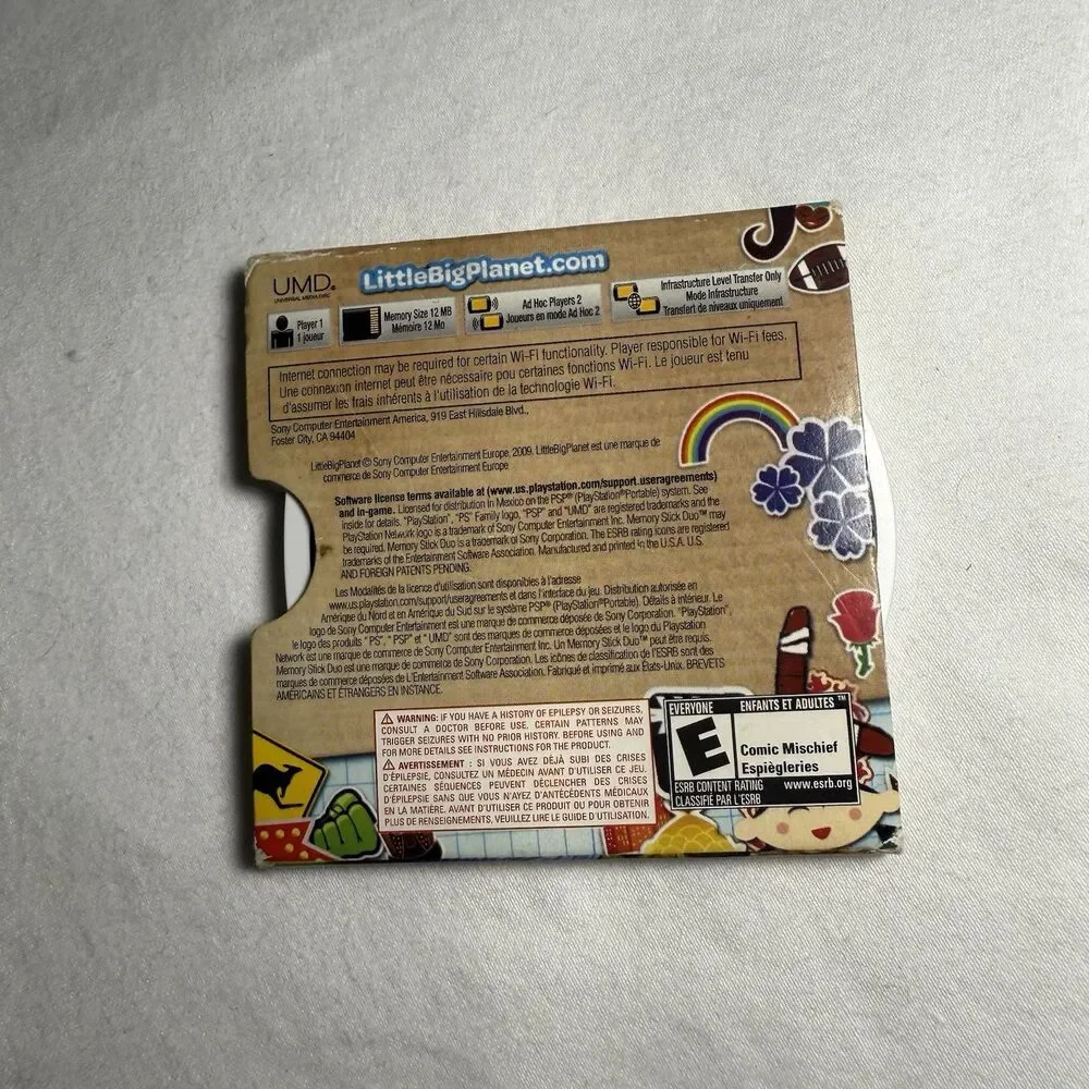 Little Big Planet Game for Sony PSP PlayStation Portable Game In Slip Cover NFR